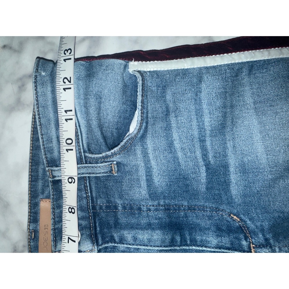 Joes Jeans The Charlie High Rise Skinny Ankle Velvet Side Stripe Blue Denim 25 - Picture 8 of 11